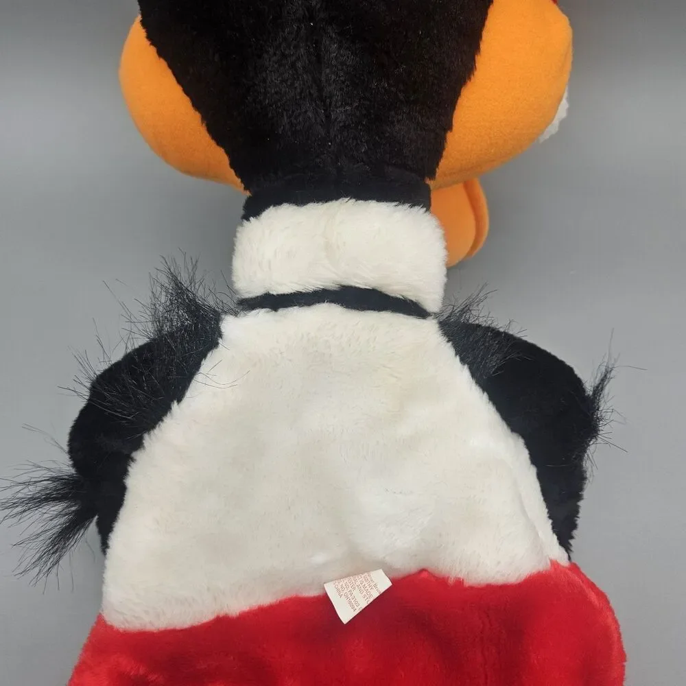 Vintage 1991 3D Daffy Duck Looney Tunes Plush Christmas Cartoon Stocking 25